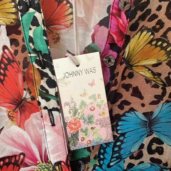 Johnny Was Sandra Seaside Dress with slip, cotton voile -perfect for vacation - Picture 3 of 8